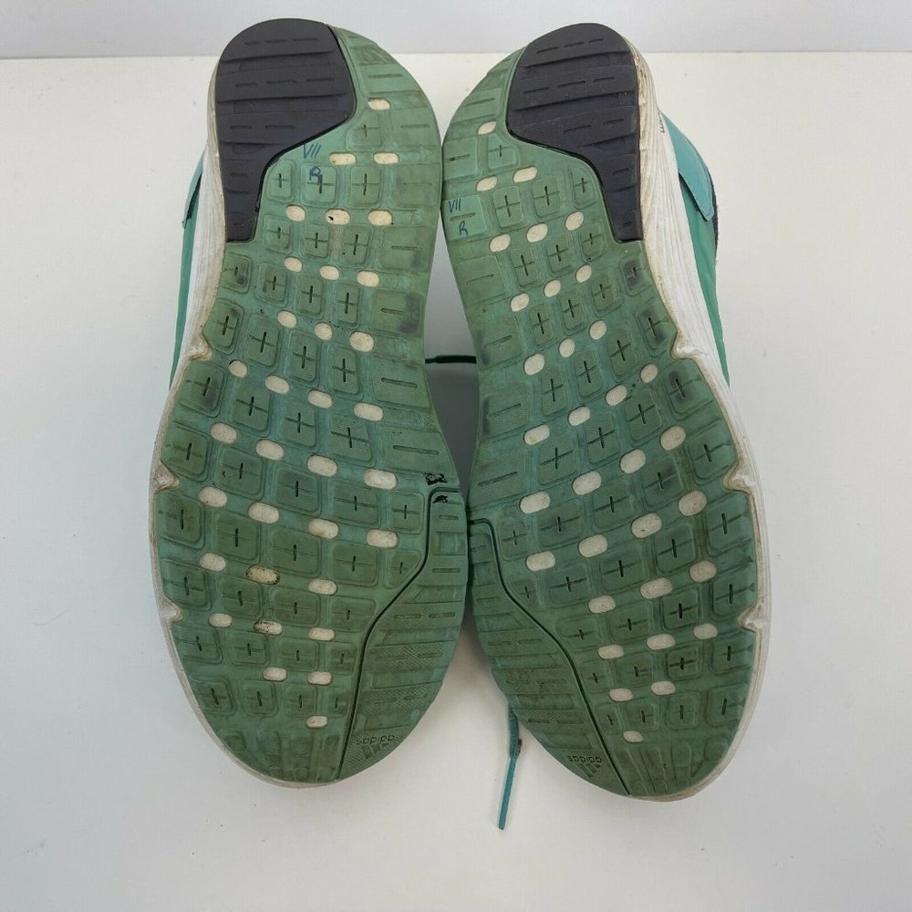 Adidas Cloudfoam Running Shoes Blue Green Womens Size 9.5 - Picture 5 of 6